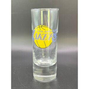 Los Angeles Lakers Shot Glass‎ NBA Basketball Sports Barware Collectible 4" Tall